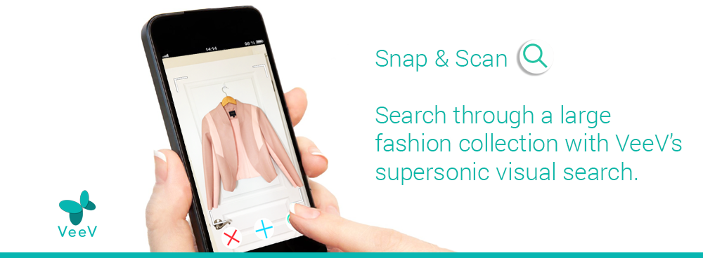 Use VeeV's supersonic visual search to look for items in a large fashion collection.